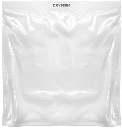 DryFerm Curing Bags 3er Set (50x50cm) inkl. Gratis Weedmaster Folie - 55% RLF Trocknungsbeutel für Kräuter & Blüten, Oxidationsschutz