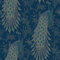 Peacock Wallpaper Navy Blue Gold Metallic Feather Floral Vintage Birds Y�L