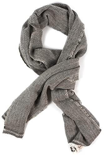 yanopurna Unisex-Kaschmirschal – Handgewebte Stola Aus 100% Kaschmirwolle – Warmer Wickelschal, Halstuch, Kopfwickel-Kaschmirschal Für Damen Und Herren – Hergestellt In Nepal