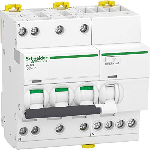 Acti9 iDD40K - disjoncteur différentiel - 3P+N C 25A 4500A/4,5A 30mA type AC