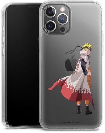 DeinDesign Slim Case extra dünn kompatibel mit Apple iPhone 12 Pro Max Silikon Handyhülle transparent Hülle Naruto Shippuden Hokage Sensei