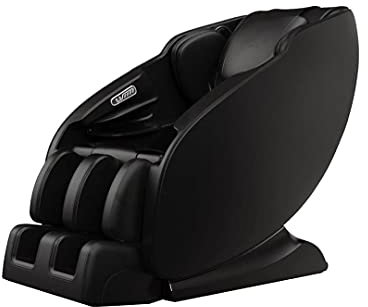 NRG Wellness - 4D Elektrischer Massagesessel Deluxe Schwarz - Relaxsessel - Airbag-Massagesessel - Ganzkörper - Inkl. Fernbedienung - 6 Automatikprogramme - Audio Bluetooth