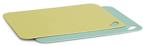 Zeller 26157 Schneidematten-Set, 2-TLG. Kunststoff, Limone/Mint, ca. 38 x 29 cm, Schneidebrett, spülmaschinenfest