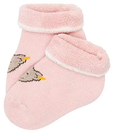 Steiff Unisex Baby sokken kort Socken GOTS, SILVER PINK, 14 EU