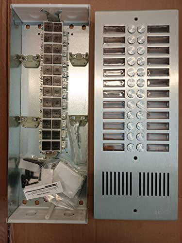 PULSANTIERA CITOFONO ANTIVANDALO ALLUMINIO 24 PULSANTI SU 2 FILE ELTAS AV2024