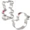 LILIAO Teddy Bear & Duck Cookie Cutters Kids, Baby Shower Biscuit Bread Sandwich Cutters, Stainless Steel