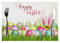TIMIYUYU Ostern Tischsets Osterdeko Ostern Platzset Platzdeckchen Osterdekoration Ostern Häschen Ostereier Tischmatten Platzdeckchen Platzset Tischset Ostern Tischdeko Tischsets mit (H, 42 x 32 cm)
