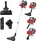 SUPERLEX Aspiradora 4 en 1 con cable sin bolsa, aspiradora de mano de 16 kpa, aspiradora de mano con filtro HEPA, para alfombras, parqué, alambre de 5 m, 600 W