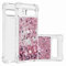 Reevermap Google Pixel 8 Case Glitter Clear 3D Hearts Liquid Floating Silicone Phone Cover, Shockproof Air Cushion Bling Shiny Quicksand Bumper Case for Girls Women, Rose Gold
