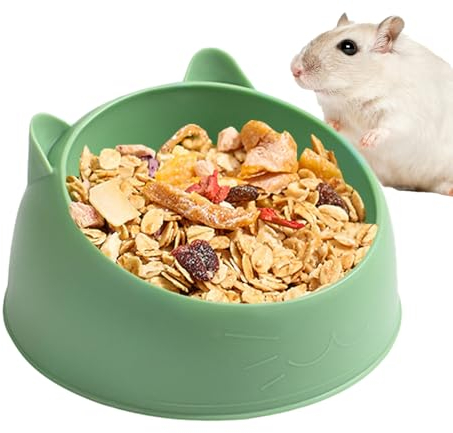 Bol pour hamster - Gamelle de nourriture et d'eau pour hamster - Bol de nourriture pour petits animaux - Gamelle pour hamster et cochon d'Inde Teksome