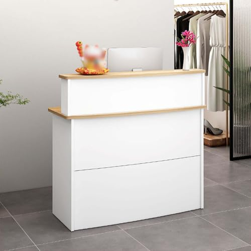 MAYFABD Empfangstheke Kassierer Counter Simple Modern Bekleidungsgeschäft Convenience Store Small Shop Bar Counter Counter Commercial Recept Reception Reception Empfangstheke,C,80x45x102cm