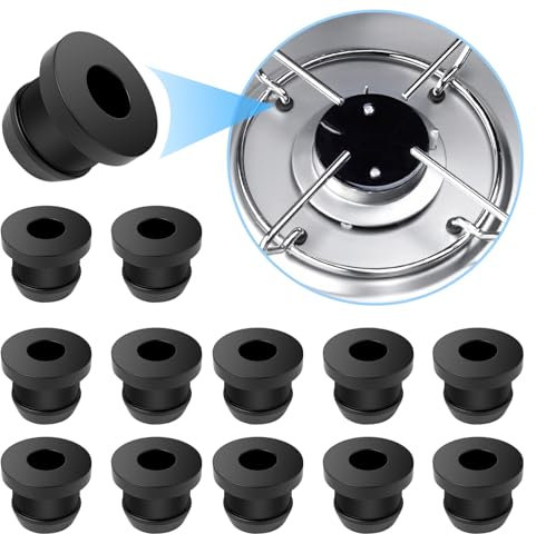 URAQT 12 Pezzi di Gomma per fornelli da Camper Compatibile con aste da 5 mm di Dometic, Smev e Thetford, beccucci in Gomma per Supporti pentole Accessori per Piano Cottura Camper