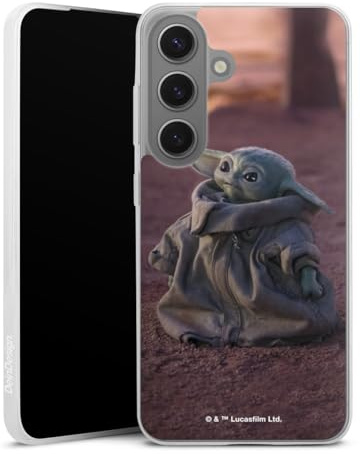 Slim Case kompatibel mit Samsung Galaxy S 25 Silikon Handyhülle transparent Hülle extra dünn Star Wars Baby Yoda The Child