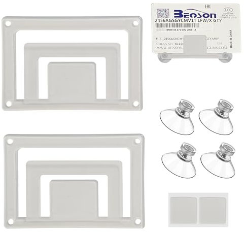 keyxer 2 pièces porte-permis de stationnement pour pare-brise, support de permis de stationnement pour voiture pare-brise avec ventouse, porte-permis de stationnement pour fenêtre