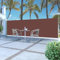 HOMTAKIE - Toldo lateral retráctil (160 x 500 cm), color marrón