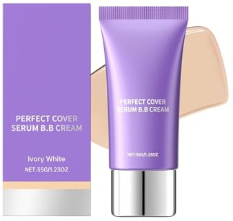 Perfect Cover Serum BB Cream, eine getönte Feuchtigkeitscreme für das Gesicht, eine volldeckende, leichte, matte Foundation mit natürlichem, strahlendem Finish, geeignet für alle Hauttypen