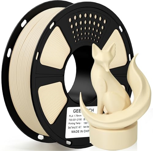 GEEETECH PLA Filament 1,75mm für 3D Drucker, beige 1kg Spool