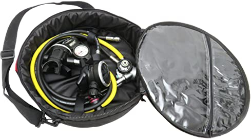 QARIDO Atemreglertasche,Stoßdämpfender Nylon-Schaumbeutel | Schnorcheltasche mit Reißverschluss zum Tauchen, Freitauchen, Schwimmen