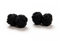 1 Paar Manschettenknöpfe Seidenknoten Knoten Knötchen schwarz einfarbig hochwertig Stoffknoten Cufflinks Gentleman Umschlagmanschette Manschette dehnbar London Style