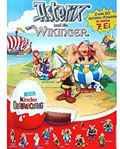 Kinder Überraschung, Poster von Asterix und die Wikinger in DIN A3 Größe