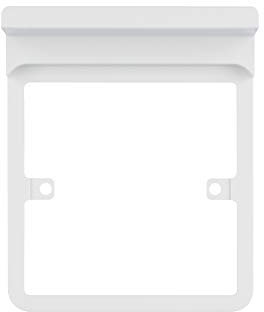 Schneider Electric GGBLSHF1GS Prise de courant lisse et décorative avec étagère de support pour téléphone, en blanc