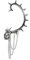 Gothic Punk Steampunk Ohrstecker Ohrring Ohrschmuck Hornet`s Nest
