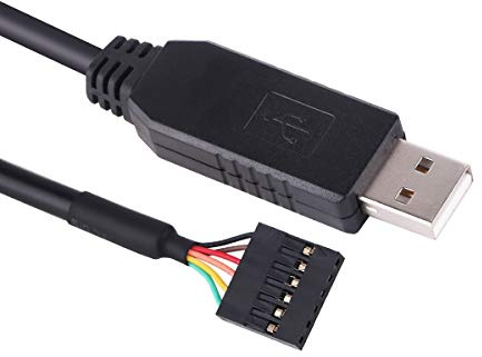 Green-utech 1,8 m USB RS232 auf TTL 3v3 6-Pin 2,54 Dupont UART Serielles Kabel FTDI-Chip für Windows Linux und Mac OS (3,3 V, 6P_2,54 Dupont Header)