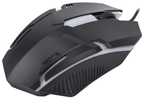 Gamer Mouse, PC Computer Gaming Mice USB Interface 1600 DPI Resolution for Strategy Games and Shooting Games