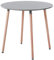 EGGREE Moderner runder Esstisch, skandinavischer Küchentisch, aus Holz, für 2-4 Personen, 80 x 80 x 75 cm, Grau