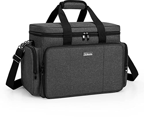 BAFASO Make Up Organizer Tasche, Kosmetik Aufbewahrung für Make Up, Große Kosmetiktasche für Make Up Set, Kosmetikkoffer für Damen, Kosmetik Organizer für Unterwegs, OHNE ZUBEHÖR, Schwarz