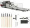 ZPYXBH Mini Wood Lathe, 100W Multi-tool, DIY Woodworking Lathe, Milling Machine, Grinding Polishing Drill Tool, Variable Speed, Aluminum Alloy & Acrylic, Woodworking, Stone, Crafting, Glass