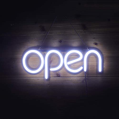 Leucht-Schild, Open LED-Neonschild, 15.7 x 5.9 Zoll, beleuchtetes Schild für Restaurants, Büros, Einzelhandel, Schaufenster, Schaufenster, Schlafzimmer Innengebrauch Wanddekoration