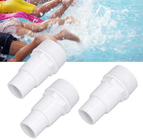 3Pcs G1-1/2 Adattatore per Tubo Flessibile con Filettatura Esterna Pompe per Piscine Fuori Terra Filtri Skimmer Sostituzione Accessori e Forniture per Piscine