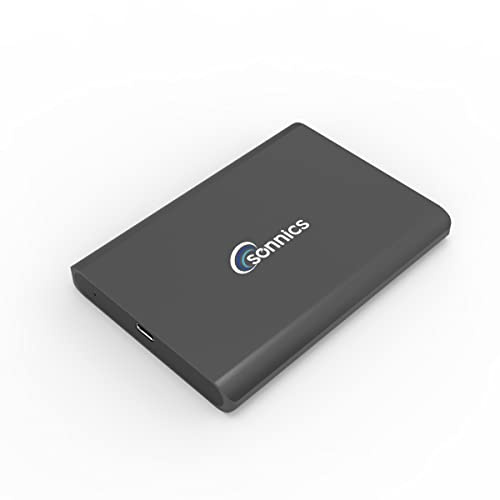 Sonnics 256GB Black USB 3.1 Gen 2 USB Type-C External Solid State Drive (Portable SSD) Compatible with Windows PC, Mac, Smart tv, XBOX ONE & PS4