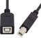 NFHK USB 2.0 B Type Male to Female Extension Cable 20cm for Printer Scanner Disk
