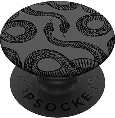 Slithering Black Snakes Drawing PopSockets Adhesive PopGrip