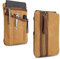 Sayram SP4 EDC Pouch Tasche, kompakter EDC Taschen Organizer aus gewachstem Canvas, Reißverschlusstasche für Herren, EDC Pocket Organizer für Kleingeld, Notizbuch, Taschenlampe – Ölwachs Braun