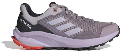 adidas Damen Terrex Rider Gore-TEX Trail Running Shoes Trailrunning-Schuhe, preloved fig/Silver Dawn/orange, 42 EU