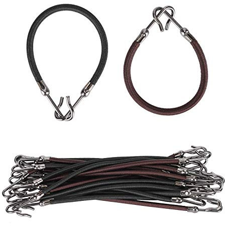 20 Piezas de Ganchos para Cola de Caballo para Mujer, Pinzas para el Cabello, Lazos Elásticos, Accesorios para Coletas, Bandas de Goma, Soporte para Estilizar Bungee con Cordones