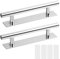Anseom 2 Piezas Manija de Mueble Autoadhesiva, Manijas para Cajones de Muebles Manija de Puerta Corrediza de Aluminio Manija del Gabinete para la Puerta Corredera del Armario de la Cocina(15cm)