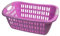 Wäschekorb Wäschewanne Plastik Kunststoff Korb Griffen (Rosa)