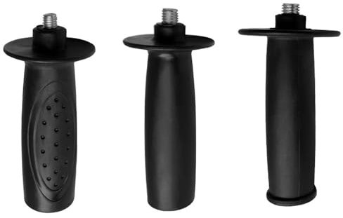 Angle Grinder Side Handle, Auxiliary Angle Grinder Handle Black Grinding Machine Part for Hand Dril, Power Tool, Grinder (M8+M10+M12 Thread)