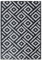 vidaXL Outdoor Teppich, Gartenteppich Beidseitig, Balkonteppich Terrassenteppich UV-beständig, Läufer Teppich für Balkon Terrasse, Weiß Schwarz 160x230cm PP