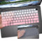 2PCS Keyboard Cover for Dell Latitude 14 7450 7440 7430 7420 7410 5440 5431 5430 5420 3440/Dell Latitude 9420 9430,15.6 Dell Latitude 7520/Latitude 9510 9520 Keyboard Skin-OPink+Clear