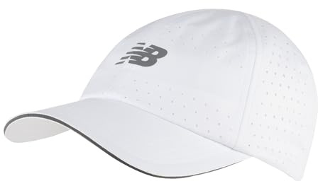 New Balance Unisex 6 Panel Pro Run Mütze, Herren & Damen, Einheitsgröße, weiß, Einheitsgröße