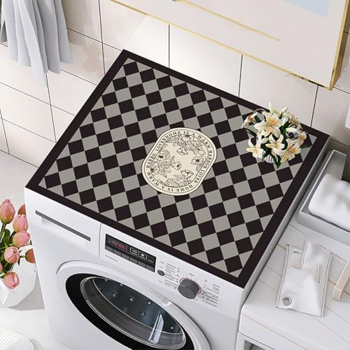 Cooalinar Tapis Protection Machine A Laver,Protection Machine à Laver Top,Housse Machine A Laver Dessus,Solide Et Anti-Salissures,CongéLateurs SèChe-Linge Placards RéFrigéRateurs Machines à Laver