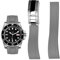 Kai Tian 20mm Bracelet de montre en silicone TPU our hommes et femmes Caoutchouc fluoré avec boucle déployante classique