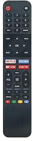 Mando a Distancia de Repuesto Aptos para Grundig Smart TV 40VOE62 32GFH6900B 40GFB6240 32GFH6930A 32VOE62 32GHB6240 39GFF6900B AN2187R1