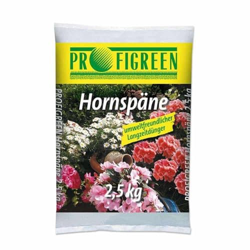 Blumixx Hornspäne 2,5 kg – Organischer Dünger mit 14 % Stickstoff – Langzeitdünger für Garten, Gemüse und Zierpflanzen – Organischer Naturdünger für das ganze Jahr