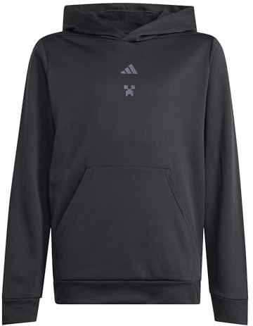 adidas Unisex Kids Minecraft Training Hoodie, Black, 7-8 Years